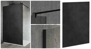 GELCO VARIO BLACK WALK-IN SPRCHOVÁ ZÁSTENA 70-130 CM čierna matná